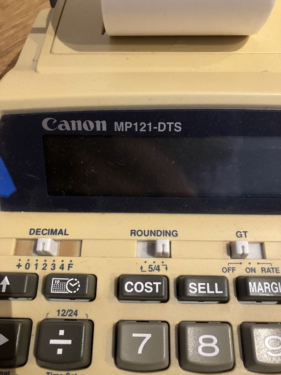 Canon Taschenrechner: Alte Canon Rechenmaschine MP121-DTS – Gebraucht aus Willisau von son_lq7g 2