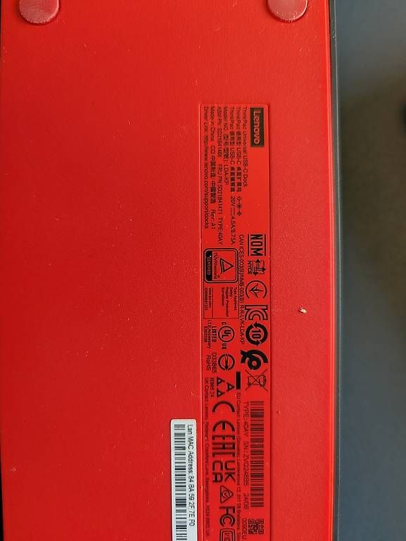 Docking station: Lenovo Thunderbolt 4 Dock für USB C – Usato da Zweisimmen venduto da SBXler 2