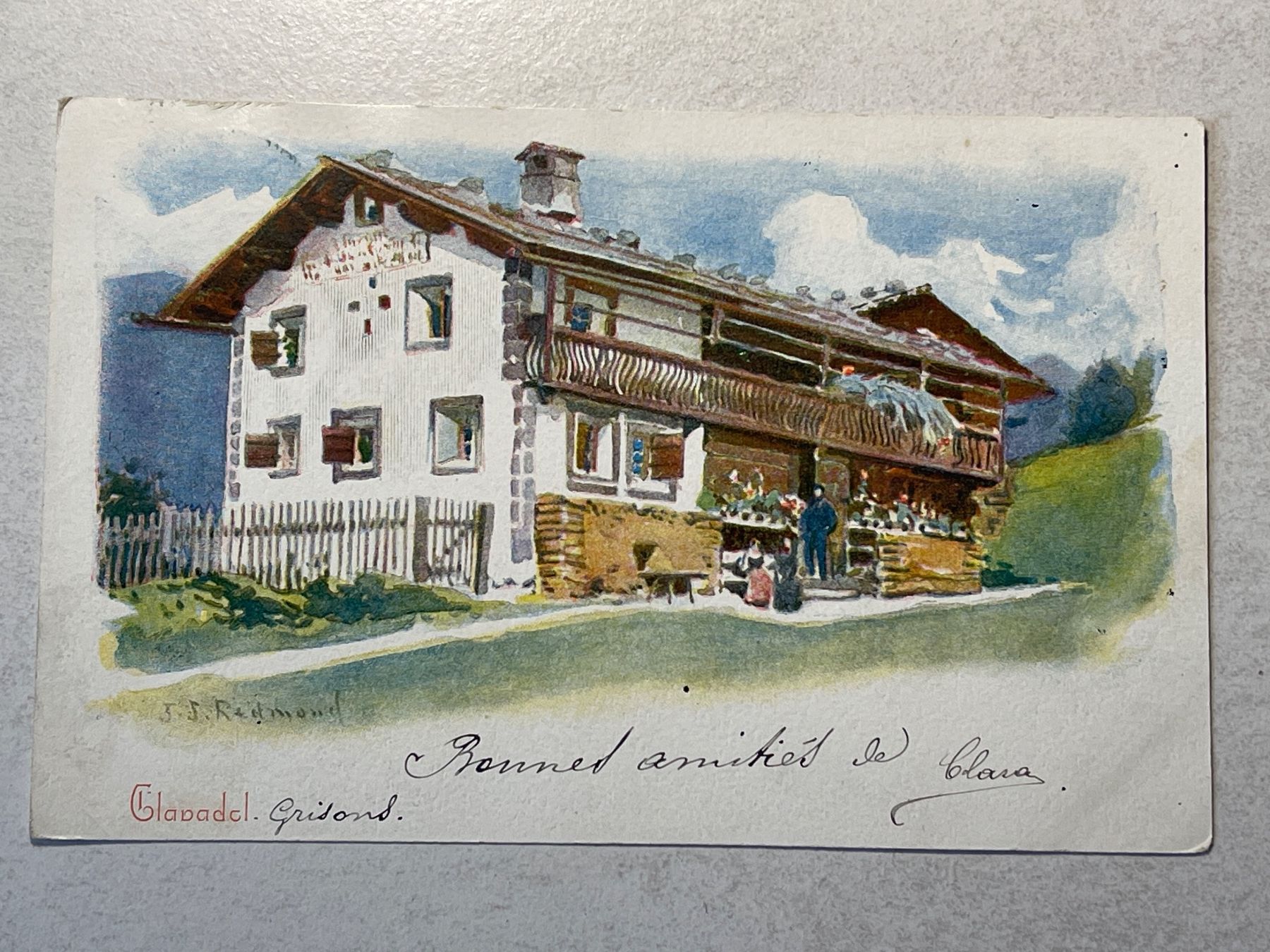 Ansichtskarten: Alte Ansichtskarte Glavadal, um 1900, Graubünden, Schweiz – Gebraucht aus Strengelbach von Aschatan5