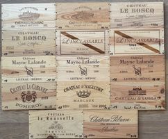 Weinkisten-Fronten Bordeaux