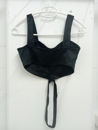 Schickes Top, Schwarz, Grösse S