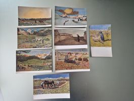 AK:  Künstler-Postkarten Set Segantini