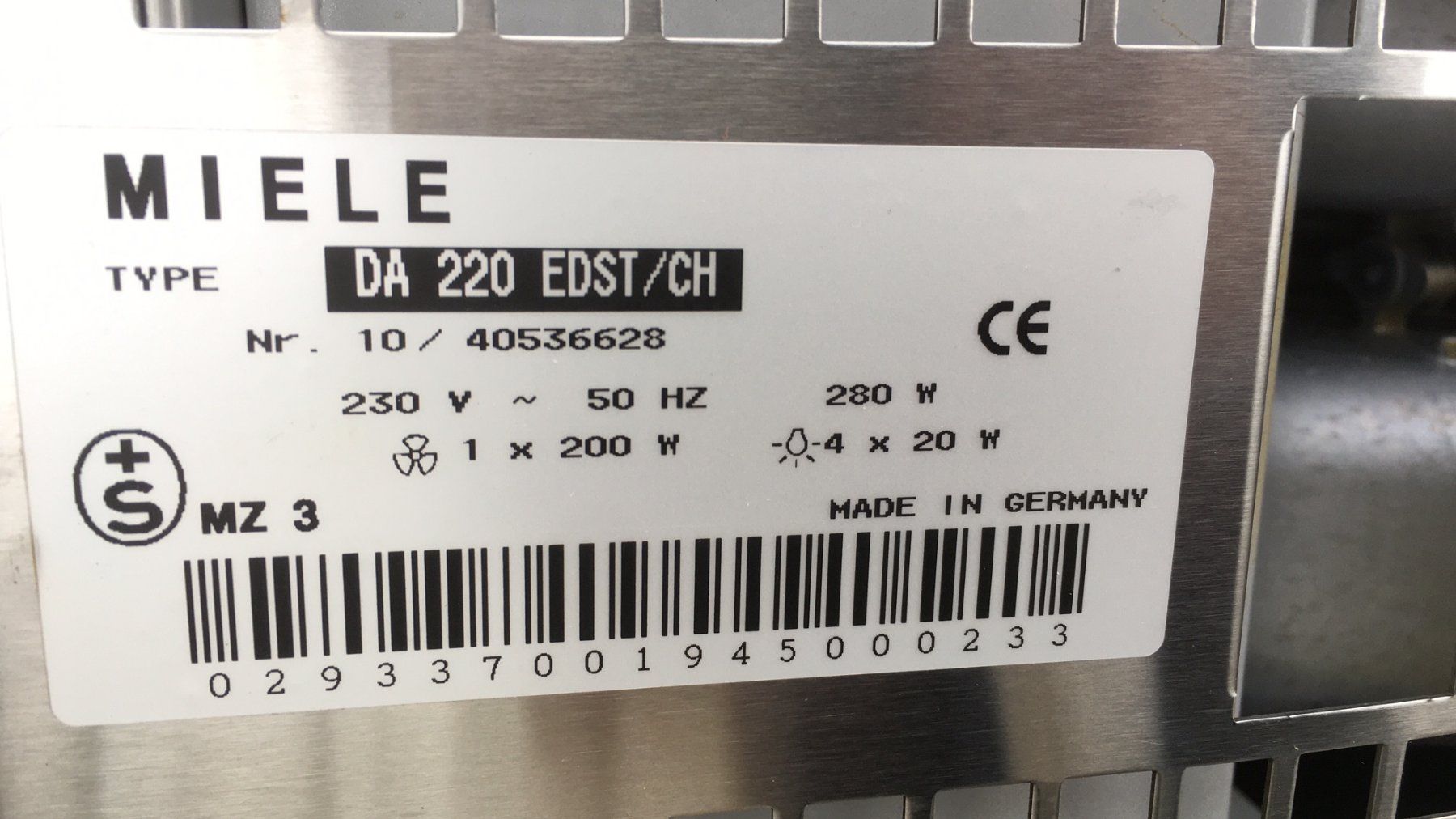 Miele Cappe di aspirazione: Miele Dampfabzug DA 220 – Usato da Wald ZH venduto da News80 3