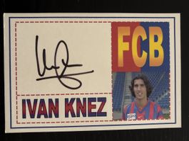 FCB Ivan Knez Autogrammkarte mit Original Unterschrift! (59)