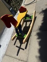 Wipptier Kinderspielzeug Holz rot gelb