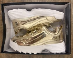 Damenschuhe Primadonna Grösse 38 Gold NEU mit Box