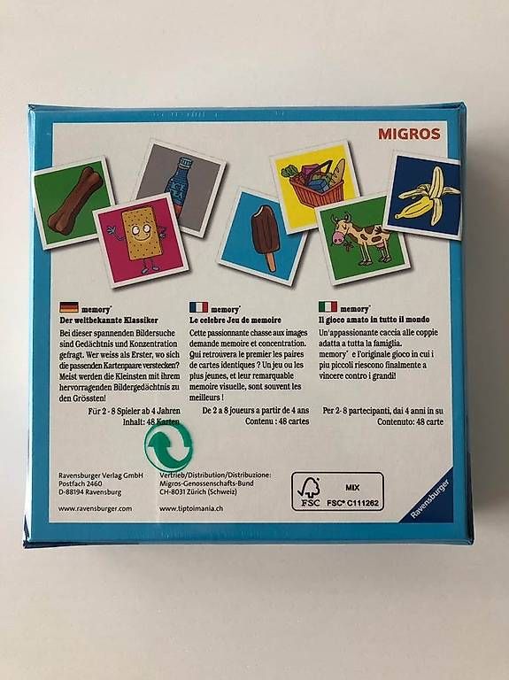 Giochi: Memory Ravensburger – Usato da Neuchâtel venduto da elvira012 1