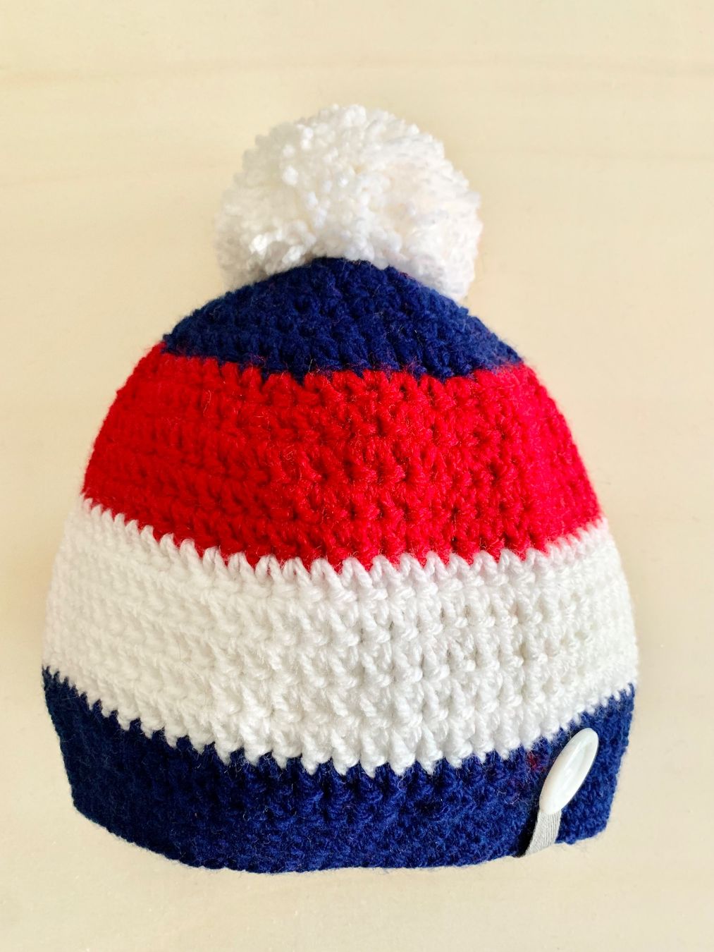Altro abbigliamento per bambino: Kappe 3 in 1 mit oder ohne Bommel tragbar, Handarbeit – Nuovo e nell'imballaggio originale da Emmenbrücke venduto da swissmade-miracles 1