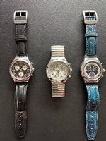 3 Stück SWATCH Chrono Irony Armbanduhren