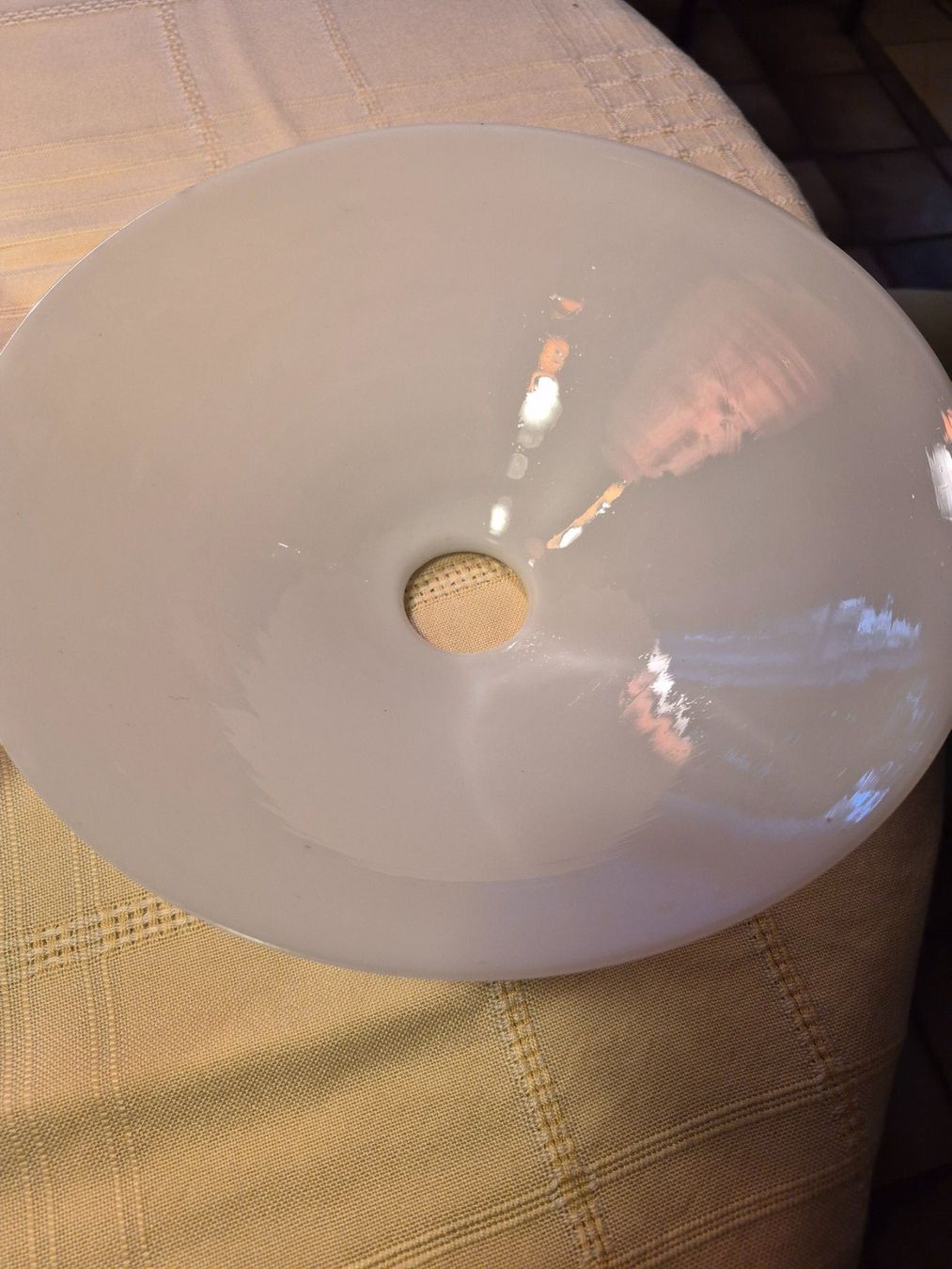 Lampade: 2 abat- jour anciens en opaline blanche – Usato da charmoille venduto da mir_my9f 4