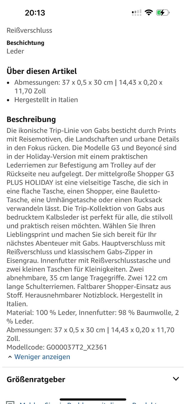 Gabs Borse da donna: Gabs G3 PLUS HOLIDAY - Handtasche – Nuovo (secondo la descrizione) da Herzogenbuchsee venduto da zukerka 6