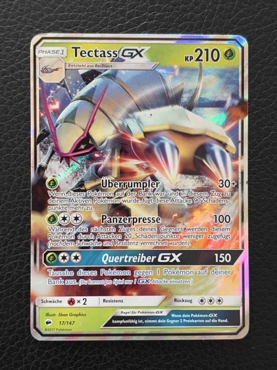 Pokémon Carte collezionabili: Tectass GX 17/147 – Usato da Hettlingen venduto da SanCor7206 1