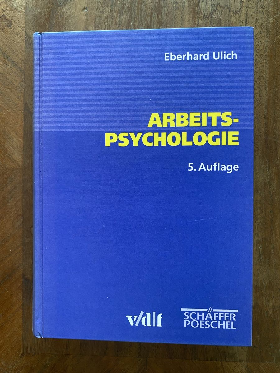 Libri: Arbeitspsychologie – Usato da Aathal-Seegräben venduto da wagenburg01