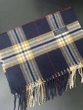 Echarpe Burberry authentique bleu foncé 