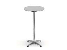 🪑 Klappbarer Bartisch Höhenverstellbar Silber NEU