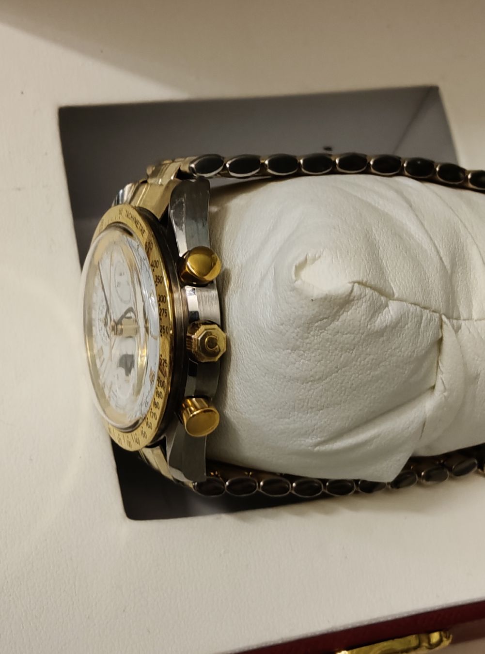 Omega Orologi: Omega Speedmaster 18k Phase  Lune 39MM Cadran Blanc – Usato da Boll venduto da BollArtAntik 4