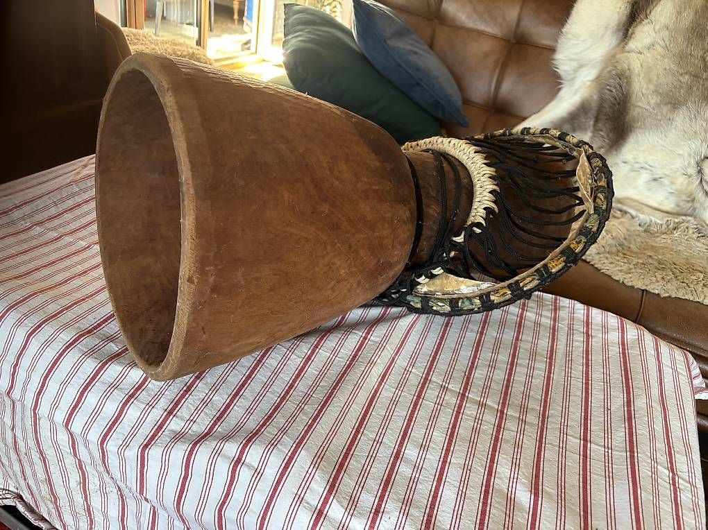 Musikinstrumente: Djembe gross zum Bespannen – Gebraucht aus Hämikon von Eiche2012 2