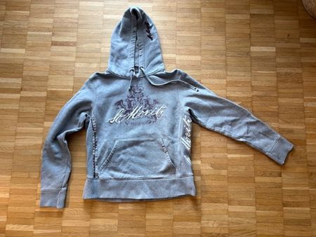 Hoodie, the mountain religion, grau, Gr.S