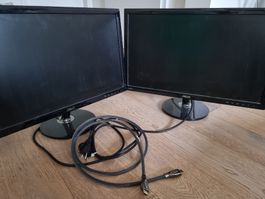2x Asus VE248HR 61cm (24 Zoll) Monitor (VGA, DVI, HDMI)