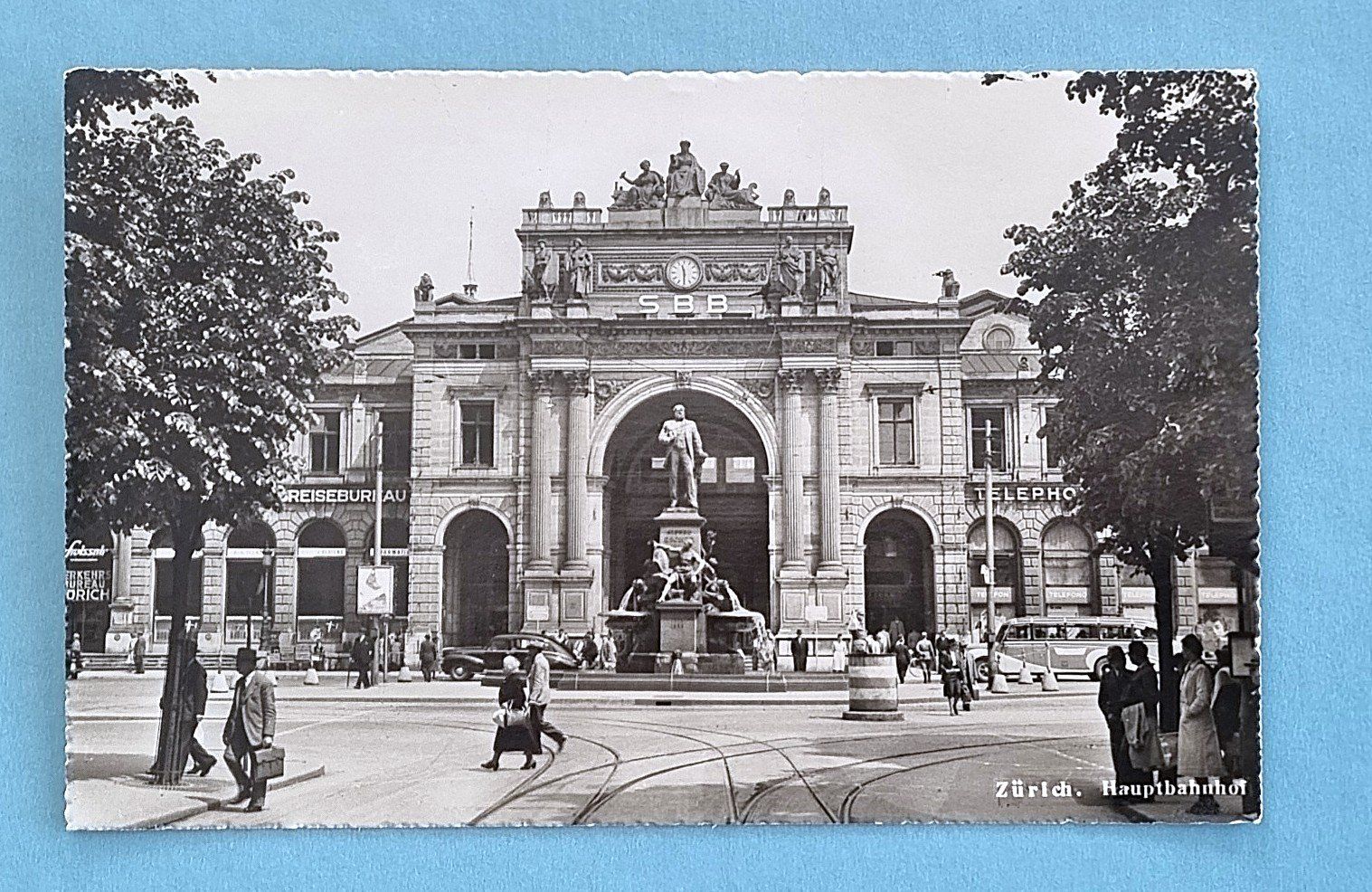 Cartoline postali: Zürich - Bahnhof - Reisebus – Usato da Rothrist venduto da RROENK