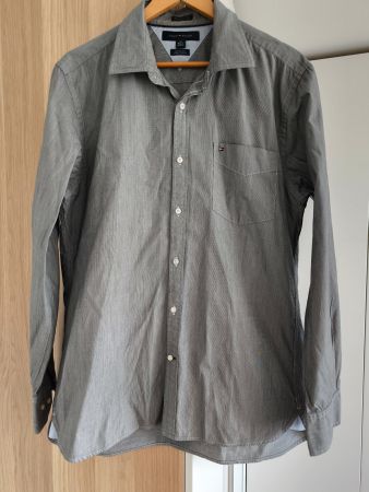 Tommy Hilfiger, Gr. L, grau/weiss