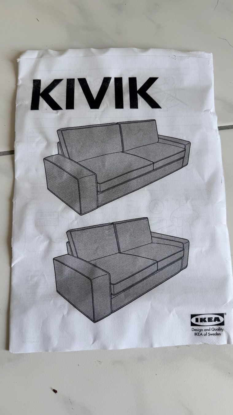 Ikea Sofas: Sofa KIVIK IKEA 2-Sitzer hellgrau guter Zustand – Gebraucht aus Zürich von rev_7dgl 2