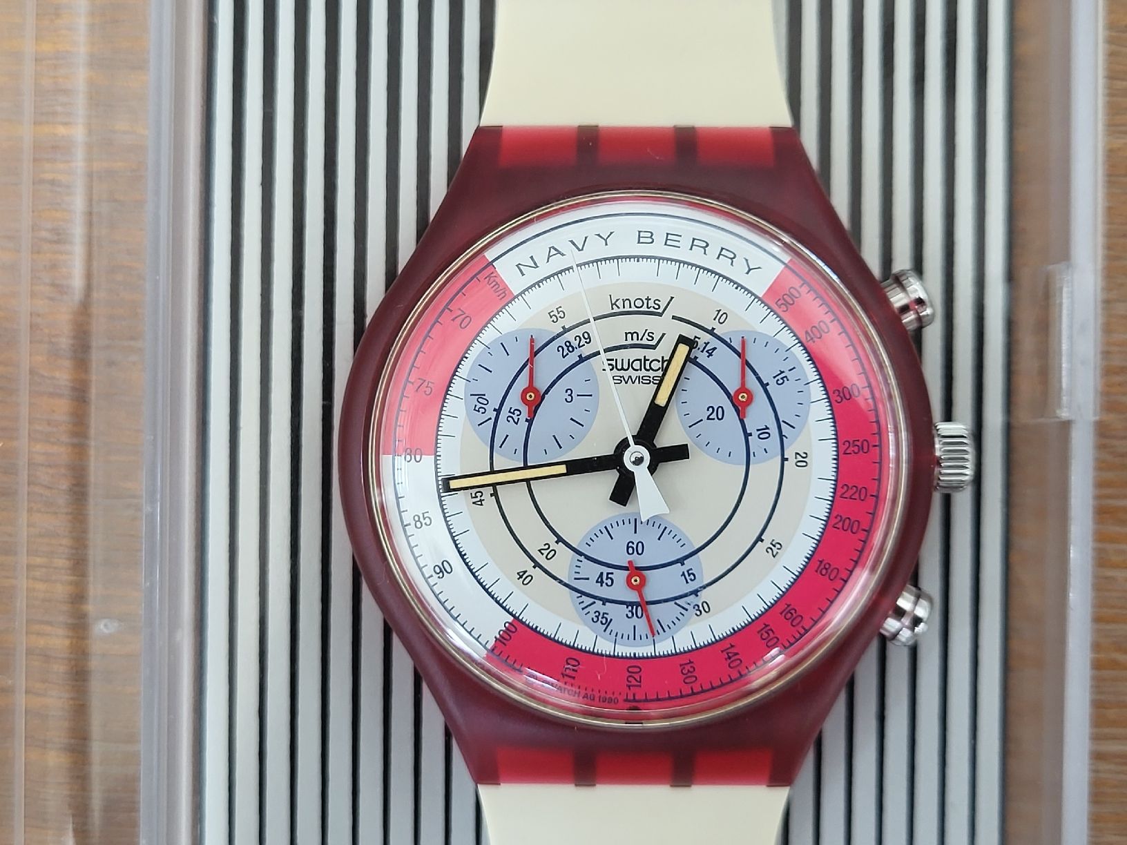 Swatch Uhren: SWATCH CHRONO SCR100 NAVY BERRY NEU – Neu und originalverpackt aus Lommiswil von Fridu_C 1