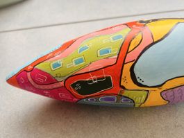 Moderne Deko-Skulptur, handbemalt - ein Blickfang!