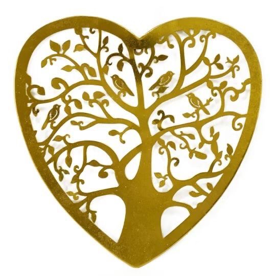 Tutte le decorazioni: Wanddeko / Herz goldig – Nuovo (secondo la descrizione) da St. Peterzell venduto da andrea2012 1