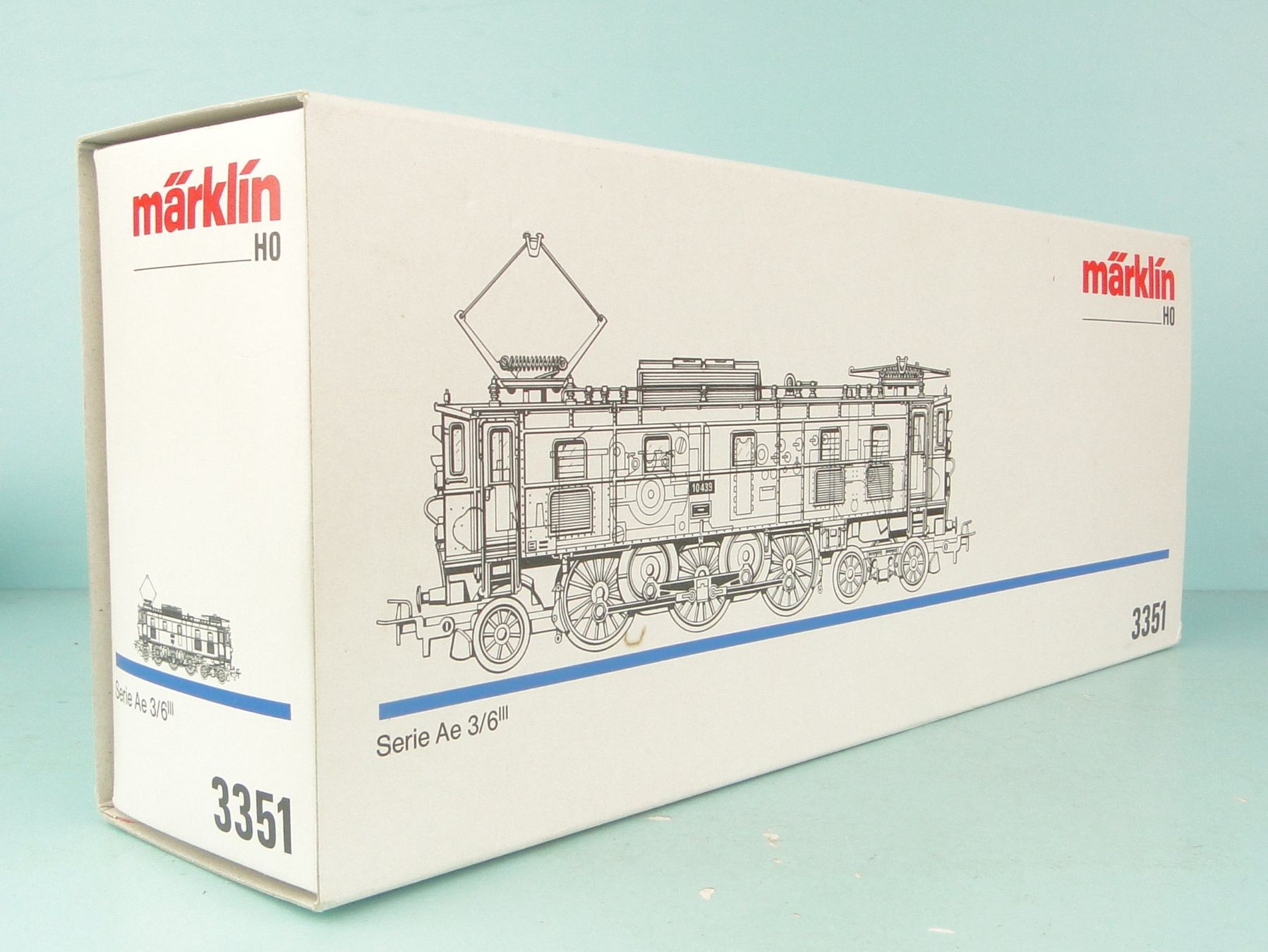 Märklin Modellini di ferrovie: Märklin leerer Karton 3351 Ae 3/6 – Usato da Bülach venduto da cann11 1