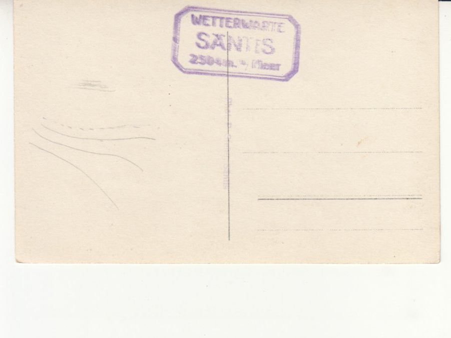 Cartoline postali: Säntis ca. 1925 – Usato da Bürglen TG venduto da StampGraf 1