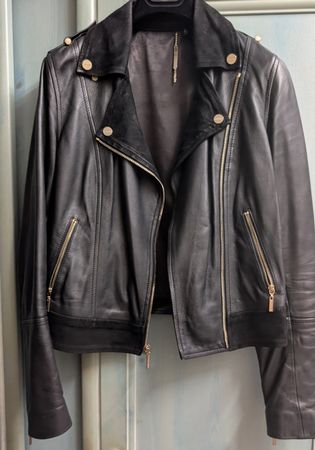 Schwarze Lederjacke Marciano by Guess