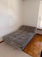 Schlafsofa/Klappsofa 120 × 200 cm, grau, wie neu