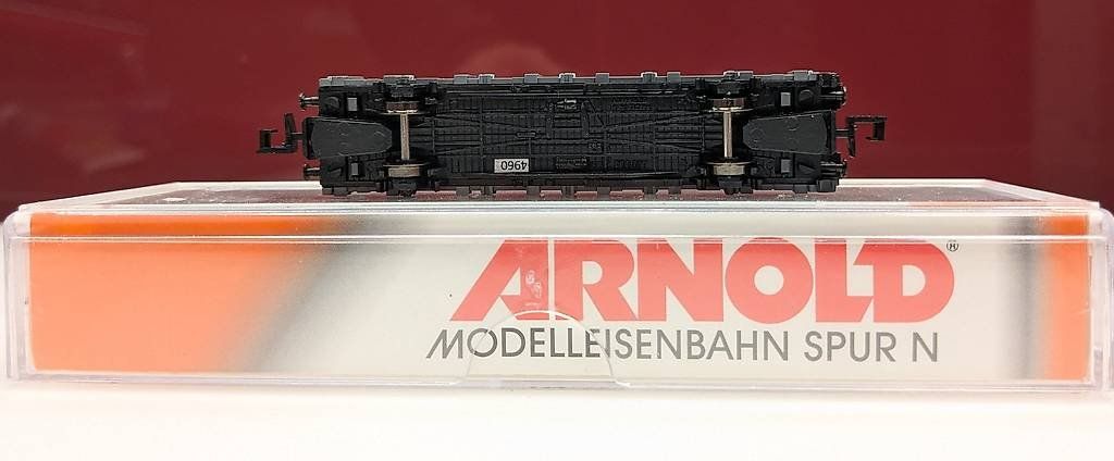 Arnold Modellini di ferrovie: Spur N Rungenwagen mit 2 Container "GONDRAND" – Usato da Reinach BL venduto da angus74 4