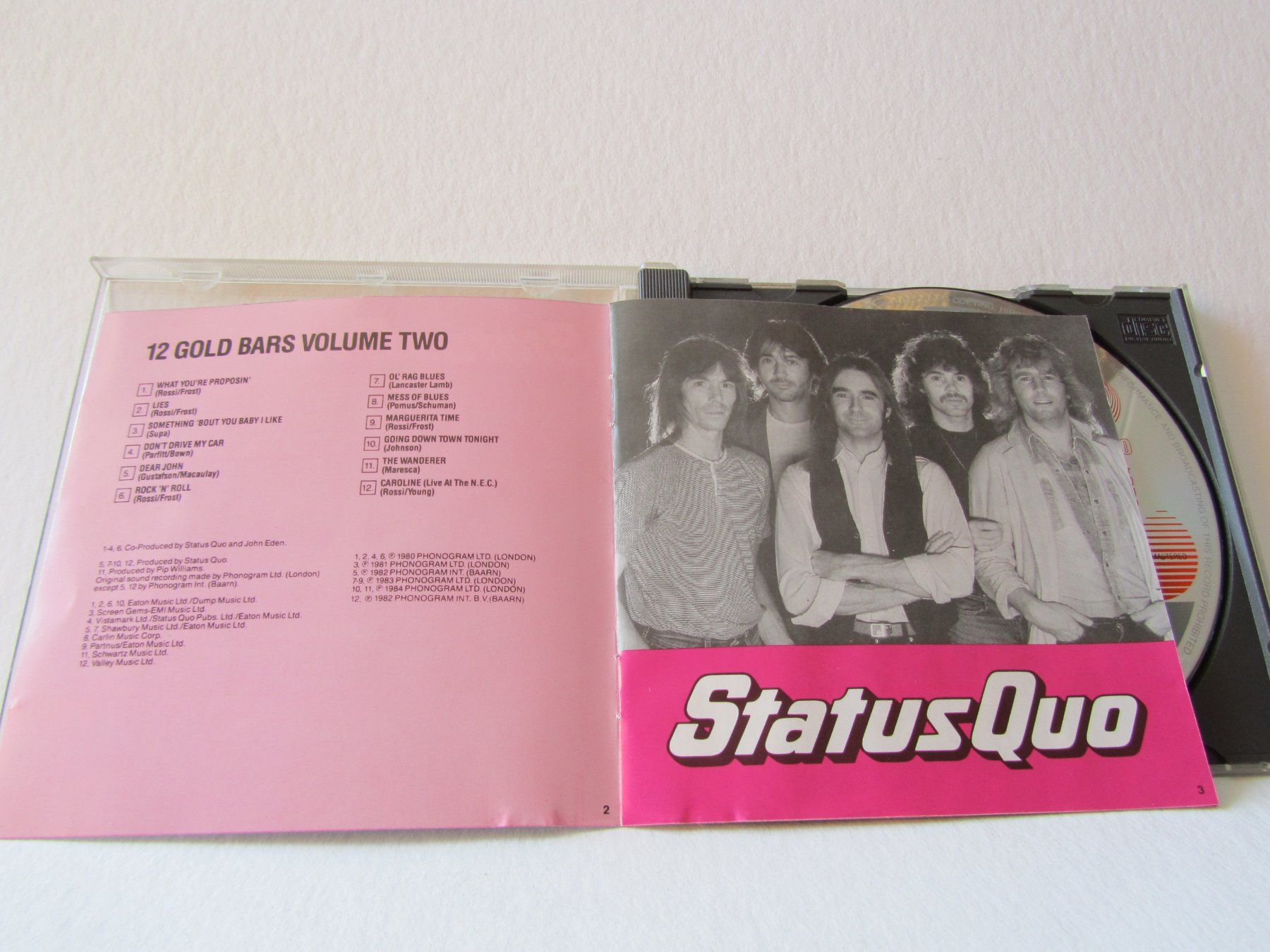 CD: Status Quo, CD, 12 Gold Bar Volume II, 1984 – Usato da Weiningen ZH venduto da dietsch57 4