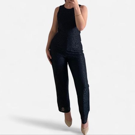Jumpsuit mit Spitze, Grösse  36
