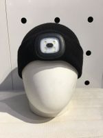 KINDER BEANIE MIT LED LICHT BLACK