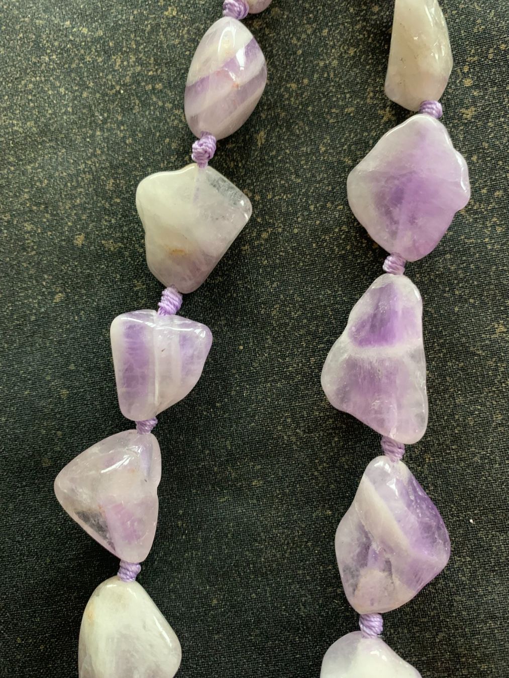 Catenine: Halskette  Amethyst, geknüpft – Usato da schmerikon venduto da nicole091 8