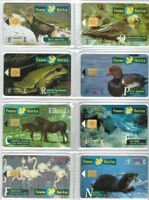 8 Telefonkarten Spanien Tiere