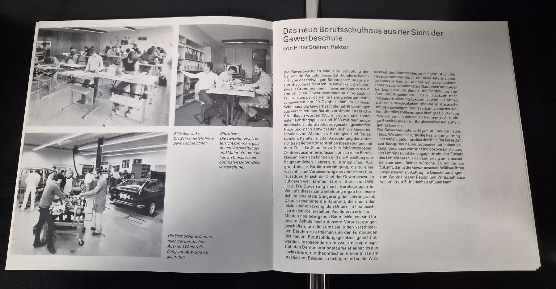 Riviste & Magazine: Broschüre Berufsschulen Willisau Baugeschichte 1985 – Nuovo (secondo la descrizione) da Melchnau venduto da Fishel 3
