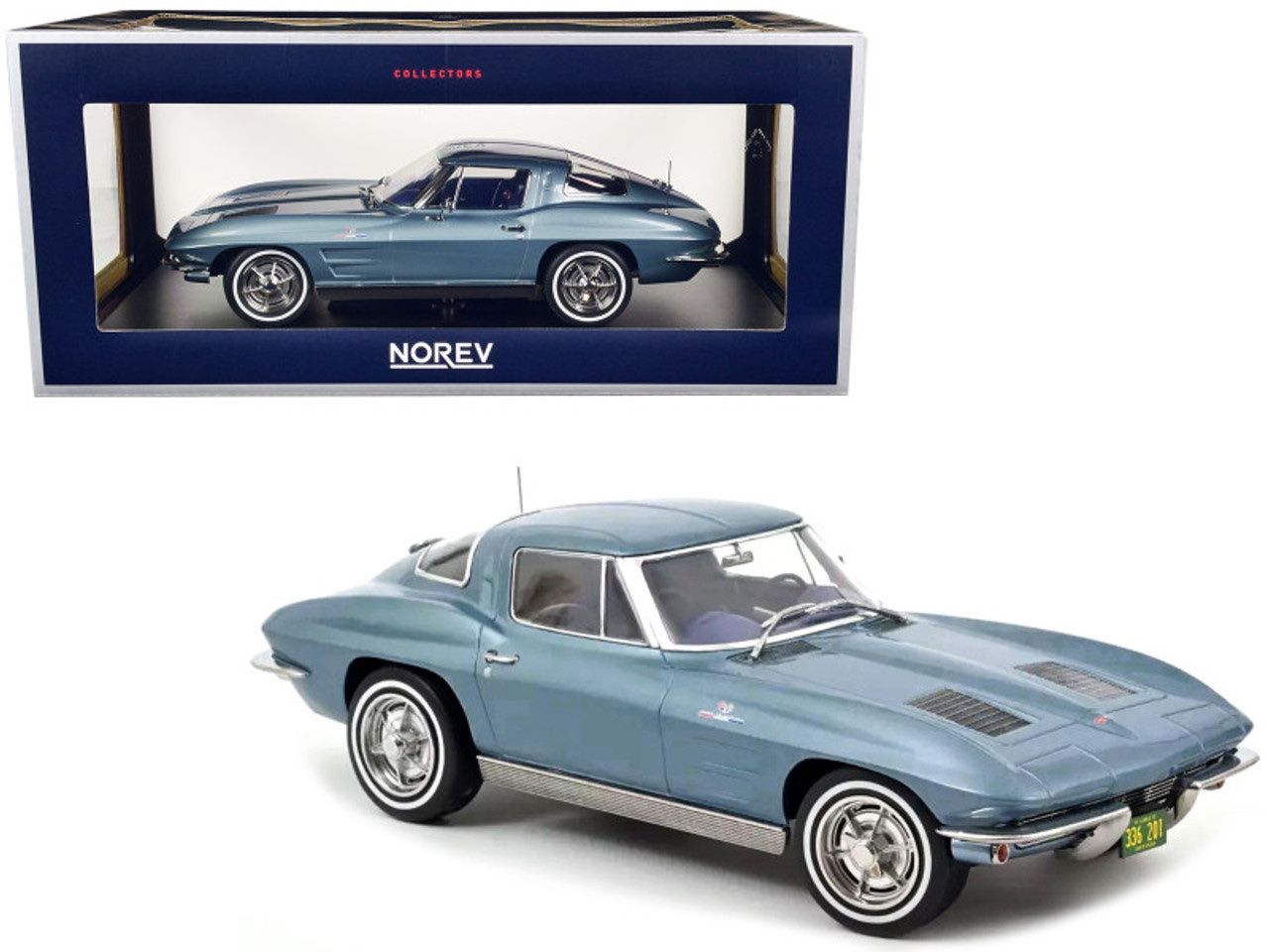 Chevrolet Modellini d'auto: CHEVROLET CORVETTE STING RAY 1963 SPLIT WINDOW – Nuovo e nell'imballaggio originale da Erlenbach im Simmental venduto da Model_box 1