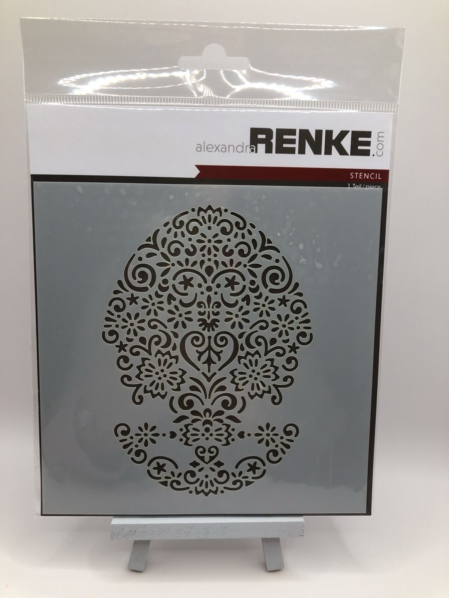 Sciablone: Alexandra Renke Stencilschablone - Oval Ornament – Nuovo e nell'imballaggio originale da Binningen venduto da Kellox