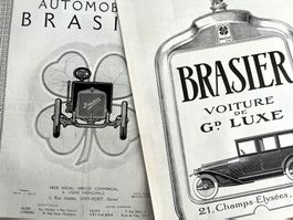 Brasier Cars - 3 Alte Werbungen / Publicités 1907/20