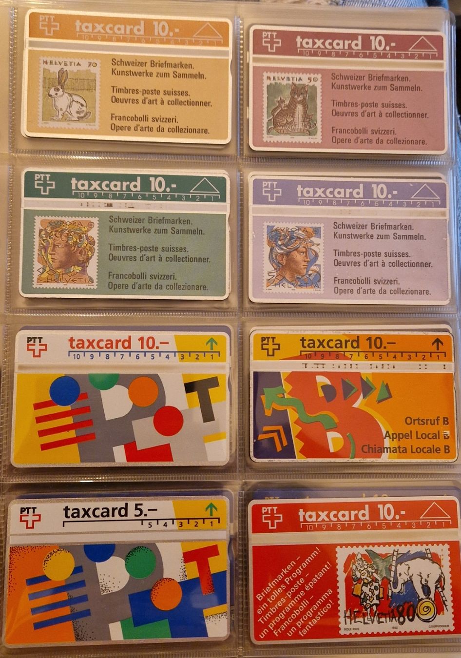 Album: Collection de 74 Taxcards – Nuovo e nell'imballaggio originale da Conthey venduto da babest70