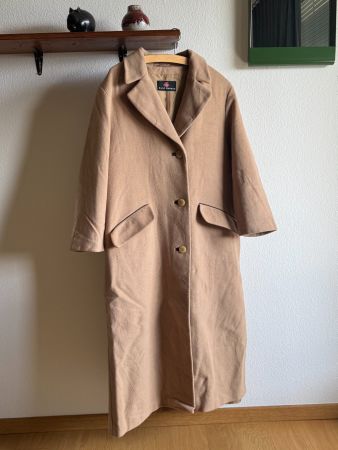 First Avenue camel wool coat – oversized M/L