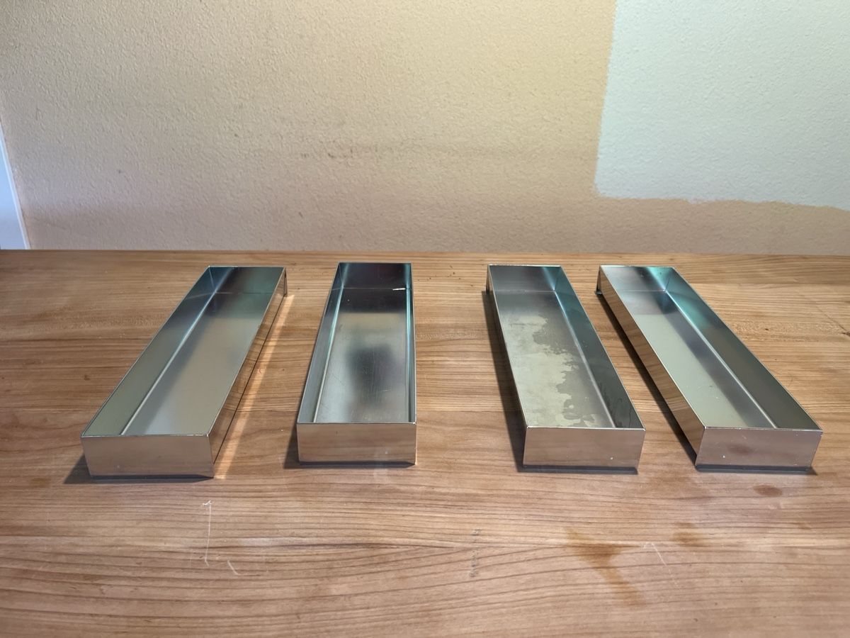 Teglie da forno: 4 robuste Terrinen/Parfait Formen  – Usato da Dittingen venduto da Cervolino77