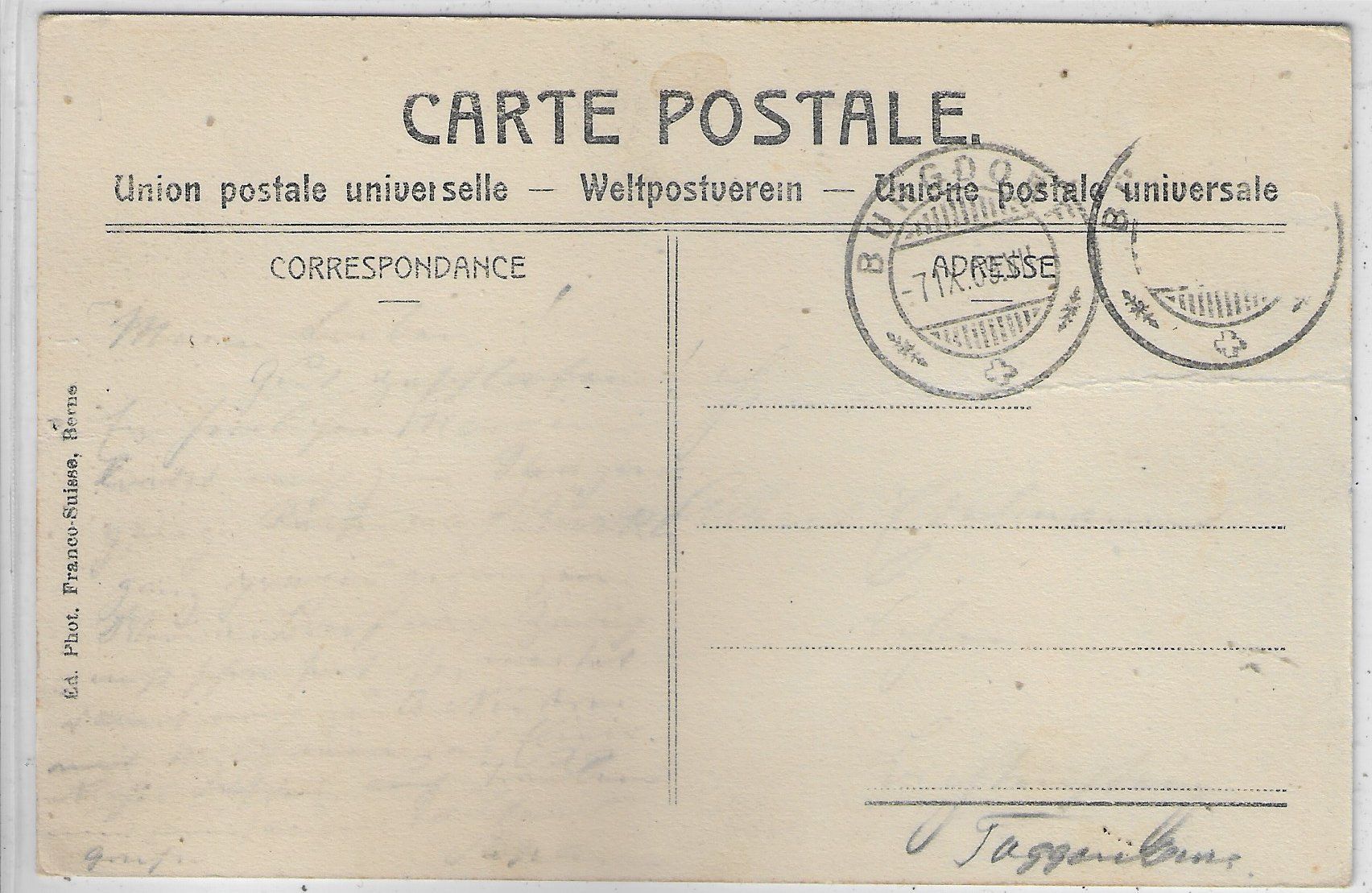 Cartoline postali: Burgdorf - Das Schlosshof – Usato da Ettingen venduto da Kartenplanet 1
