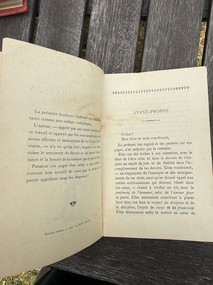 Livres: Brochure Aux Soldats Suisses – D'occasion à Fribourg par Ardoffel 3