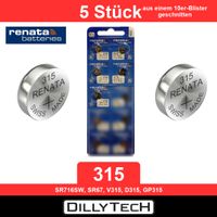 Renata 315 SR716SW Knopfzellenbatterie - 5 Stk.