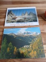 Vintage Alps Pictures, Set of 2, "Welt der Alpen" 🏔️🖼️